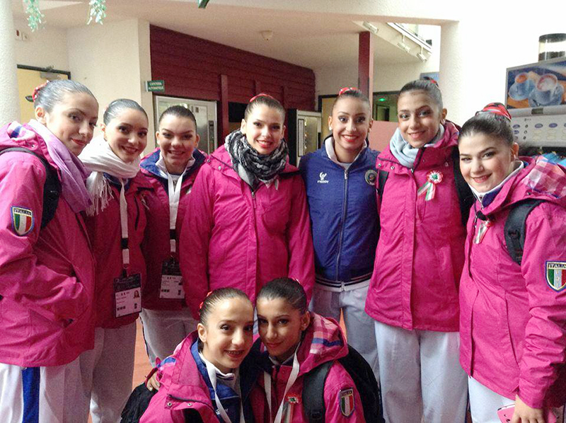 Aerodance 2013 - La squadra prima dell'esibizione