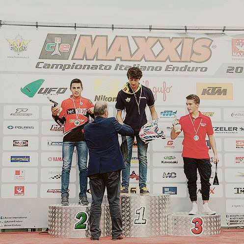 Claudio Spanu sul podio - Sant'Angelo in Vado, 27 settembre 2015